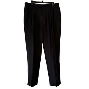 Tasso Elba 100% Wool Classic Black Dress Pants